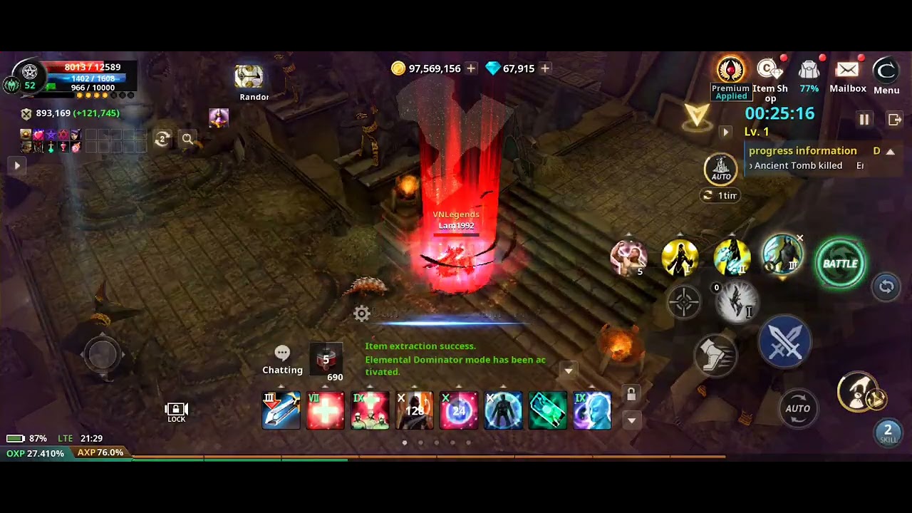 Wizard solo Hidden Tomb- Cabal Infinite Combo Sea