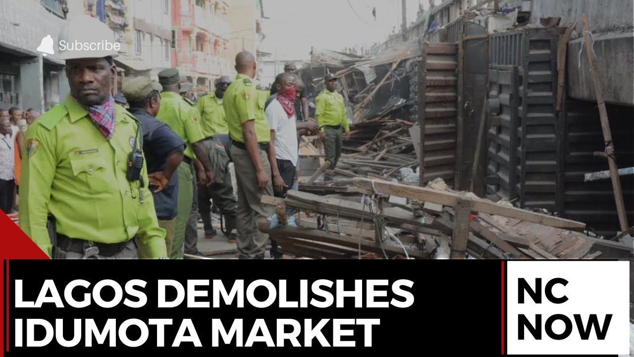 Lagos Demolishes Illegal Market Structures at Idumota