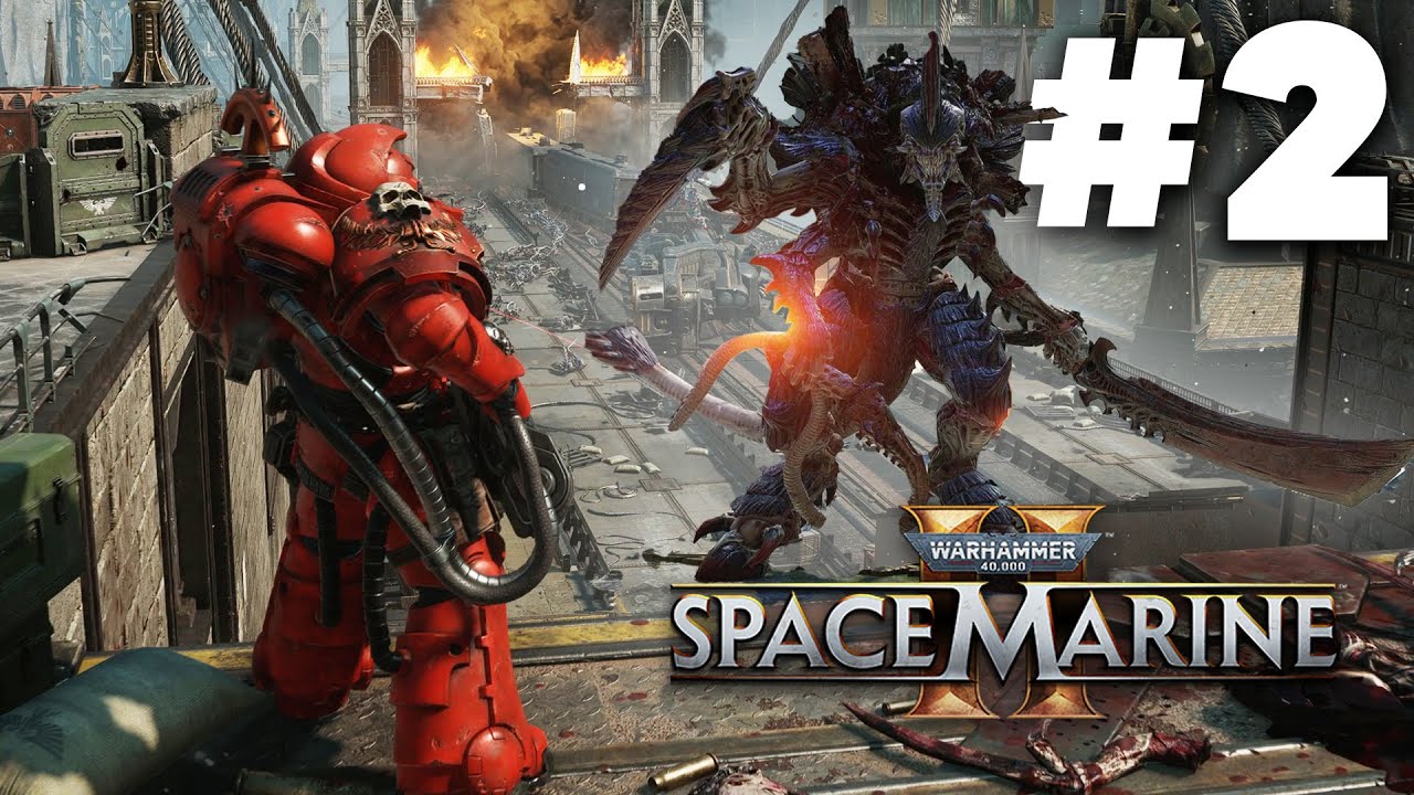 SPACE MARINE 2 Gameplay - HUNTING DOWN A HIVE TYRANT BOSS (Operations Mission 2) Decapitation