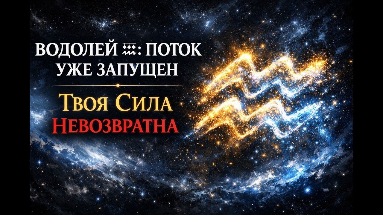 ВОДОЛЕЙ ♒: ПОТОК УЖЕ ЗАПУЩЕН. ТВОЯ СИЛА НЕВОЗВРАТНА