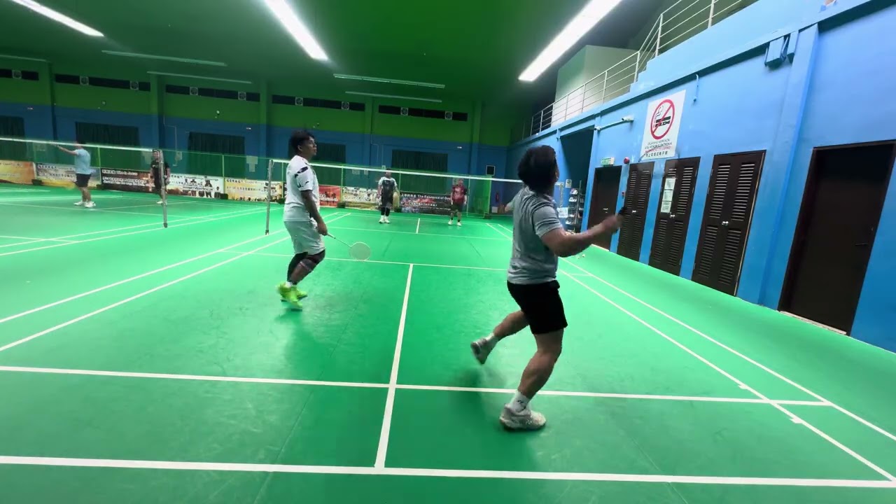 Badminton doubles sparring (Banz & Daniel Vs Herman & Hamdani)