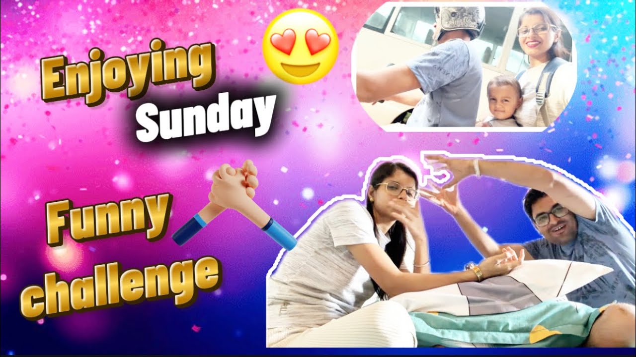 Funny challenges in husband and wife 😅