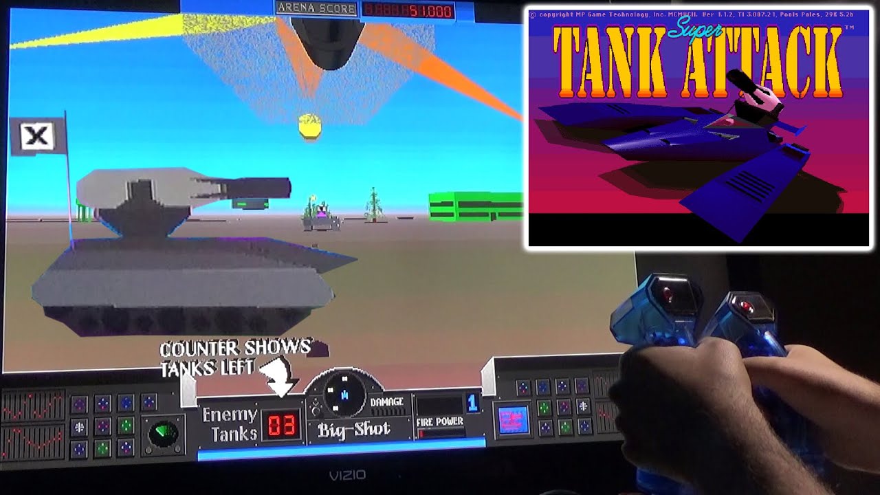 Super Tank Attack (Arcade Prototype) with Dual Stick Tank Controls in MAME