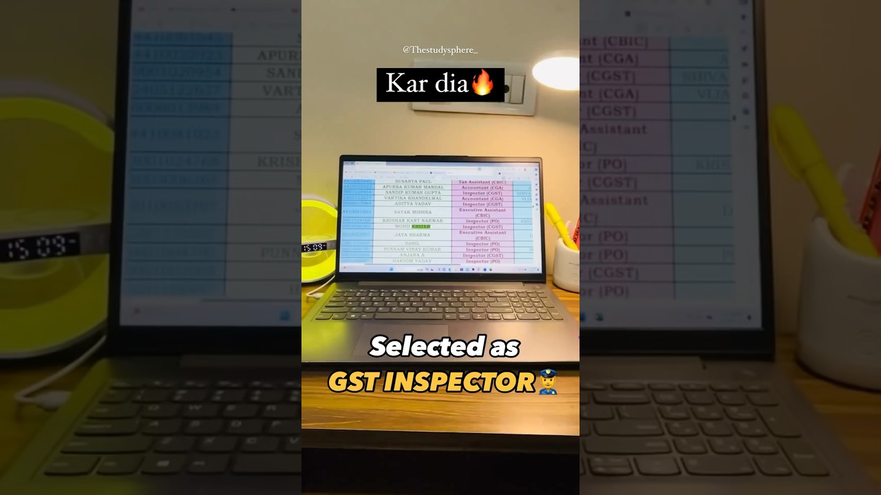 Sabko sahi lagta tha🔥👮&zwj;♂️ | SSC CGL Result 2023 | Gst Inspector #ssccgl @parmarssc