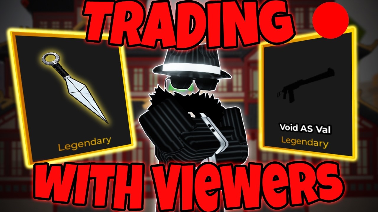 LIVE TRADING WITH THE NEW VOID KUNAI - Roblox Ohio