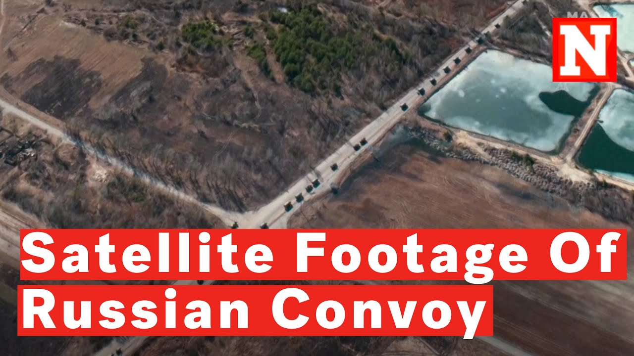 Watch: Satellite Footage Shows The 40-Mile Russian Convoy Stalled Outside Kyiv
