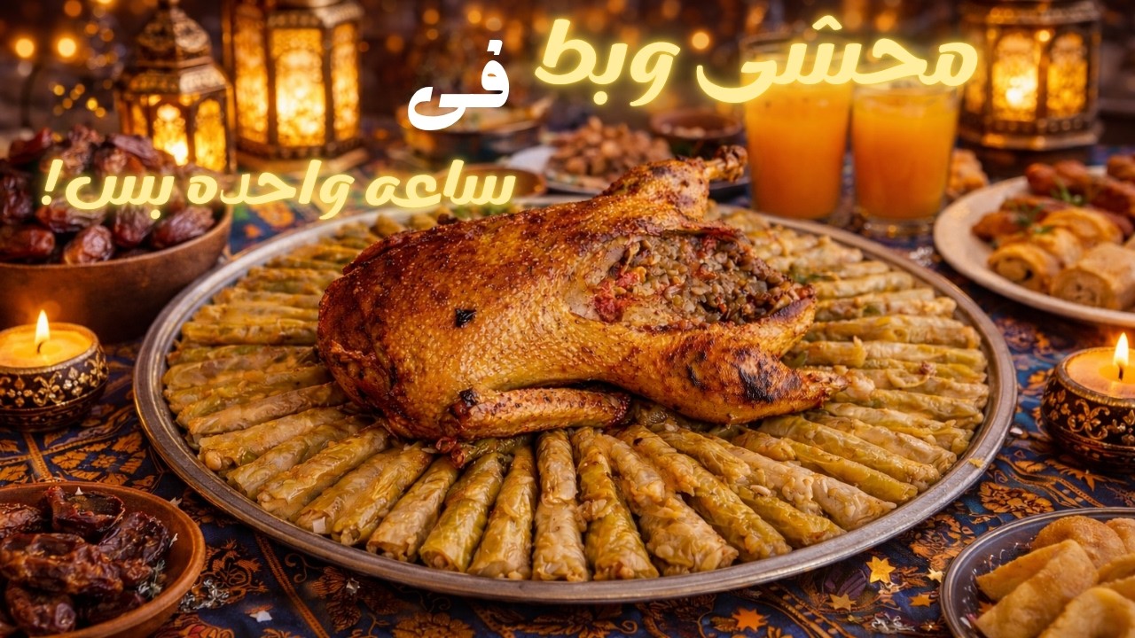 صحيت قبل الفطار بساعة… وعملت محشي وبط! مش هتصدقوا حصل إيه 😱