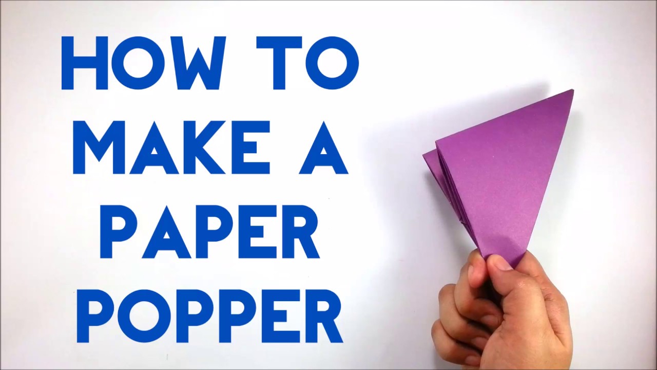 How To Make A Paper Popper / Banger / Flapper - Easy Paper Banger Tutorial for Beginners - DIY