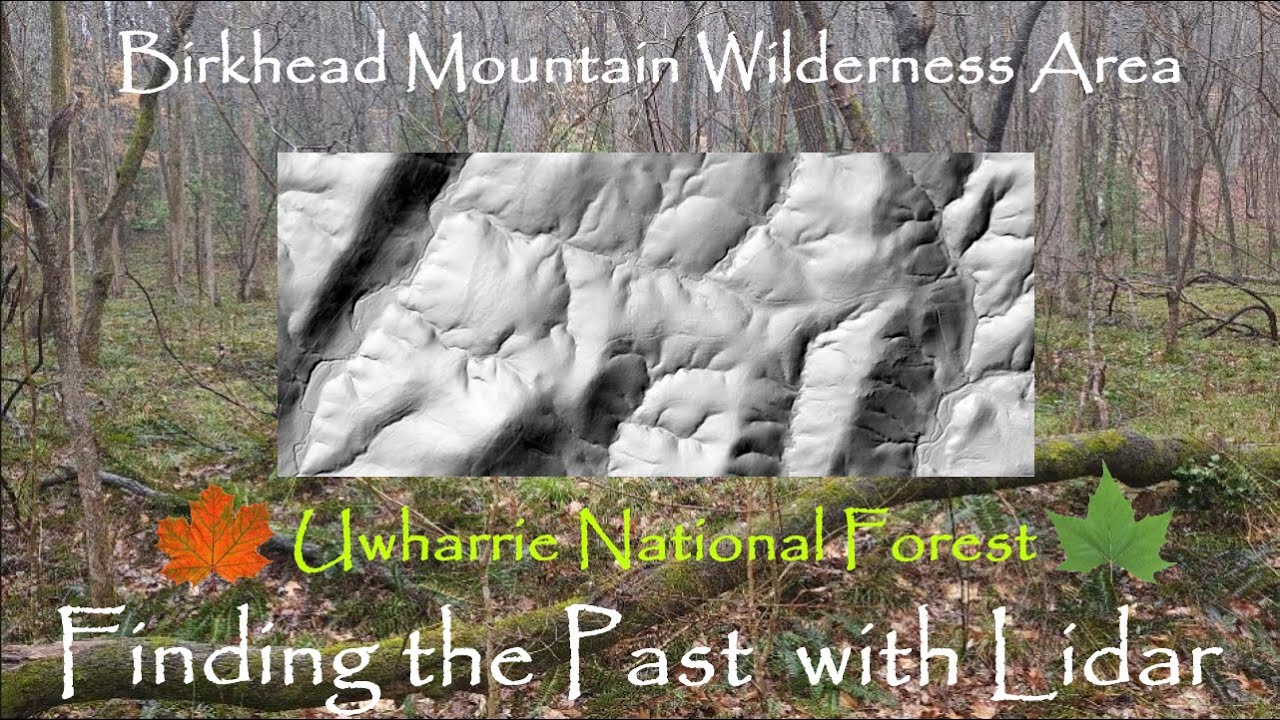 Birkhead Mountain Wilderness - Exploring the Past with Lidar - Uwharrie National Forest