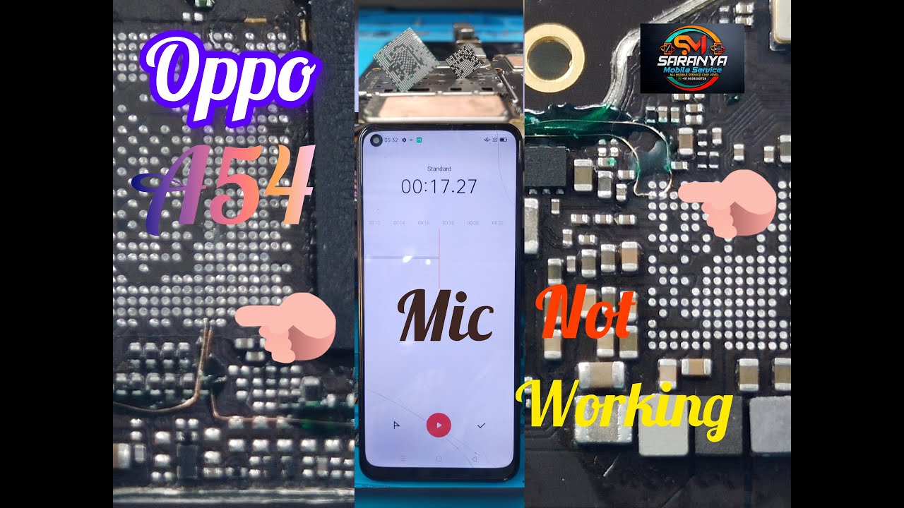 oppo a54 Mic problem solution  #saranya mobile service