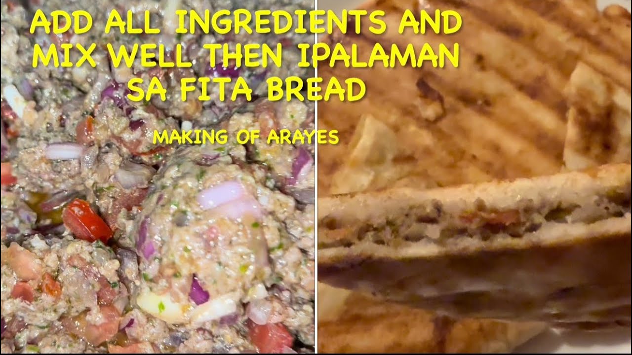 Mag giling ng Australian Lamb gawing Arayes Middle Eastern Cuisine #food 