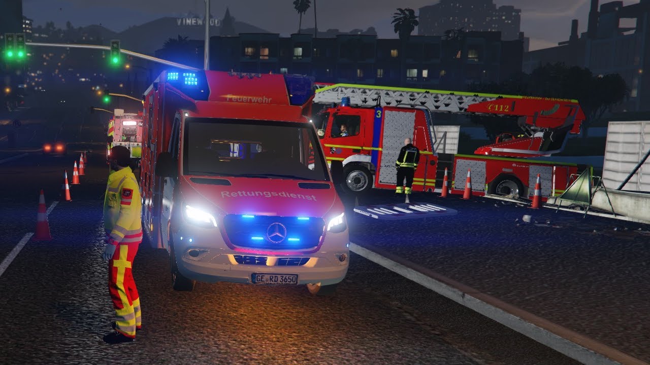 💥 DLK verunfallt auf Brücke + neuer RTW im Einsatz ⚡ Part 23⚡ Gelsenkirchen GTA RP Server