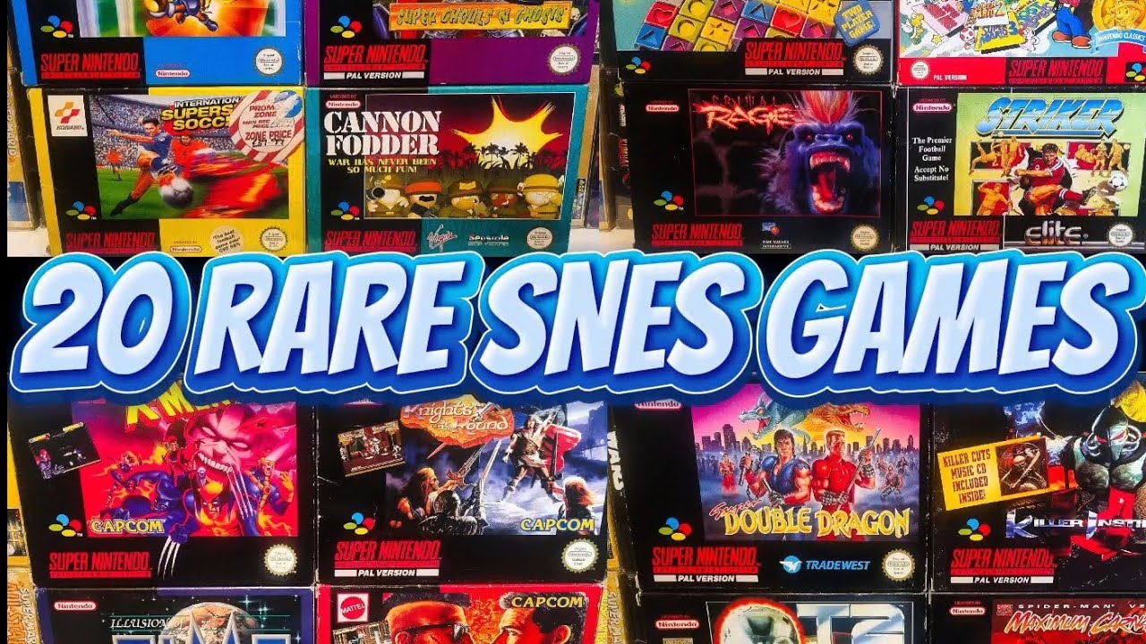 20 Ultra Rare SNES Games | Retroverse