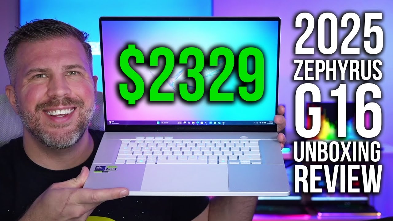 2025 Zephyrus G16 Unboxing Review! RTX 5070 TI 20+ Benchmarks and Tests! Enjoy!