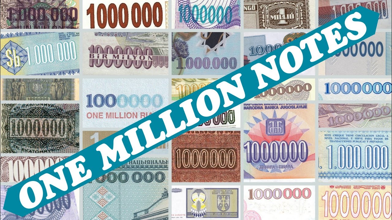 Showcasing Extraordinary 1 Million Denomination Banknotes Unveiling Rare 1 Mln Banknote Collection
