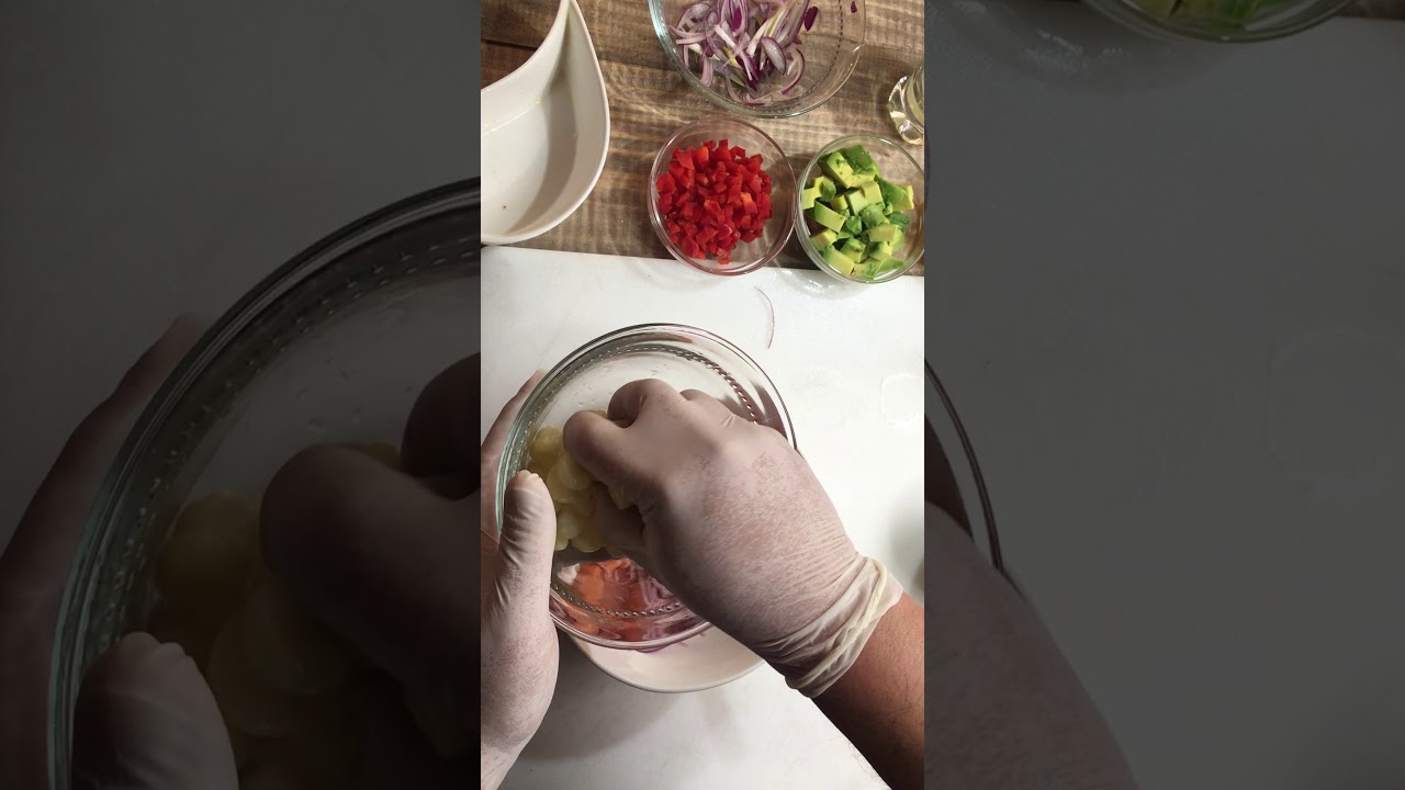 Ceviche de salmon ahumado