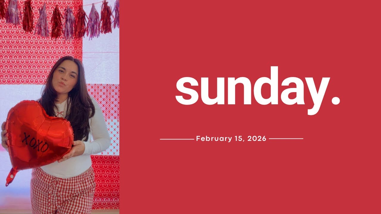 Sunday Vlog ❤️ | Valentines 💌 Cookies 🍪 Grcoeries 🥕