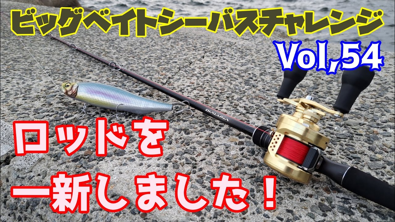 【ビッグベイトシーバスチャレンジ Vol,54】ロッドを一新しました！