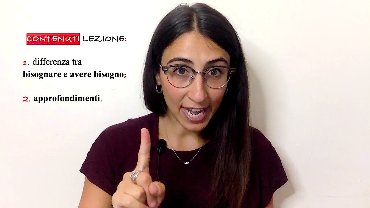 Differenza tra BISOGNARE e AVERE BISOGNO in italiano | Imparare italiano