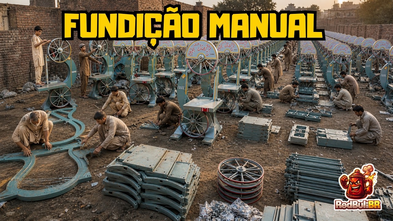 Paquistão – Como Fábricas Locais Produzem Serras com Fundição Totalmente à Mão
