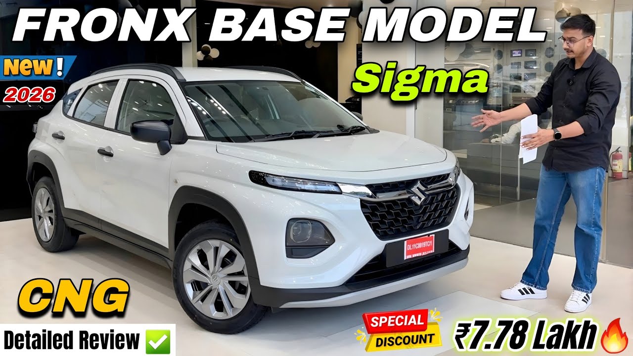 2025 Updated Maruti Fronx Sigma Detailed Review ✅| Fronx Sigma Base Model CNG New Price & Features 🔥