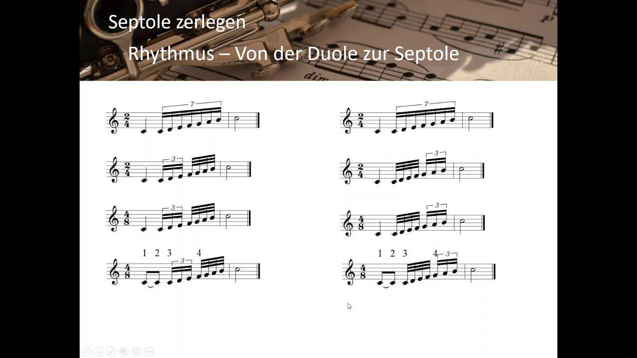 Rhythmus - Von der Duole zur Septole