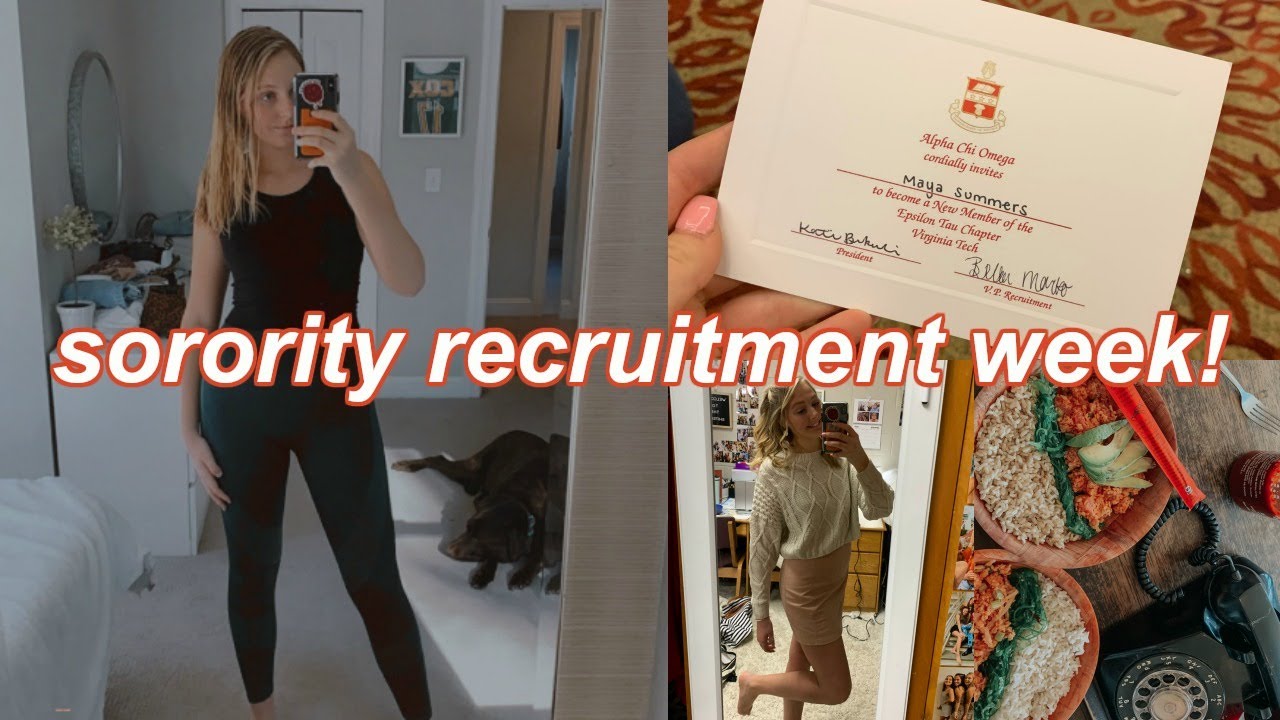 preparing for sorority rush week!! | clothing haul, self-tanning & nails