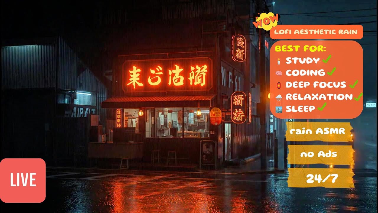 ☔ lofi work music to forgive yourself for procrastinating 🍜 fresh start now