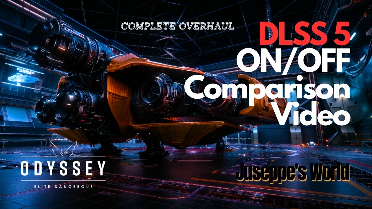 DLSS 5 ON/OFF Comparison Video - Elite Dangerous Odyssey -