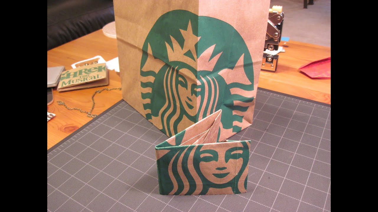 Origami Starbucks Paper Bag Wallet