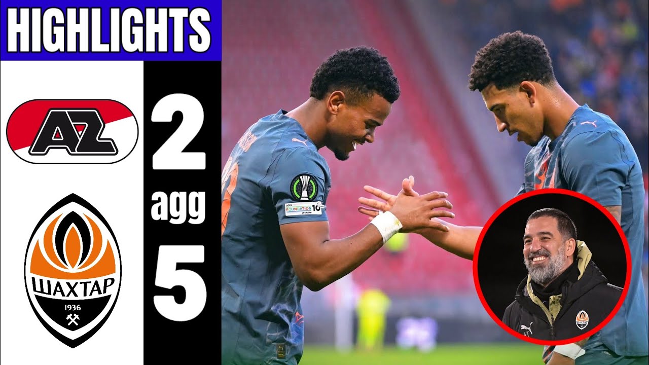 AZ Alkmaar - FC Shakhtar Donetsk 2-2 (agg 2-5) Highlights | UEFA Conference League 2025/26