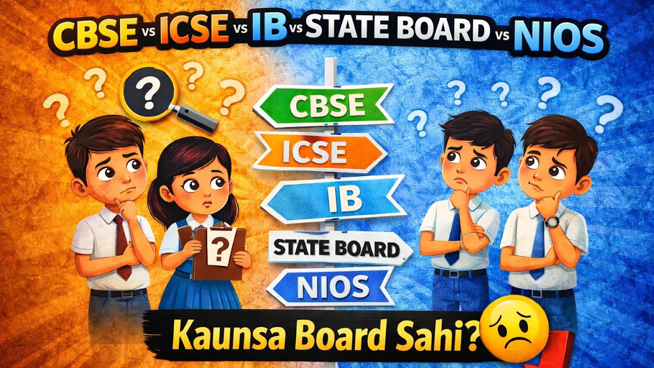 CBSE vs ICSE vs IB vs State Board vs NIOS – Kaunsa School Board Best Hai in India? | SochoSmart