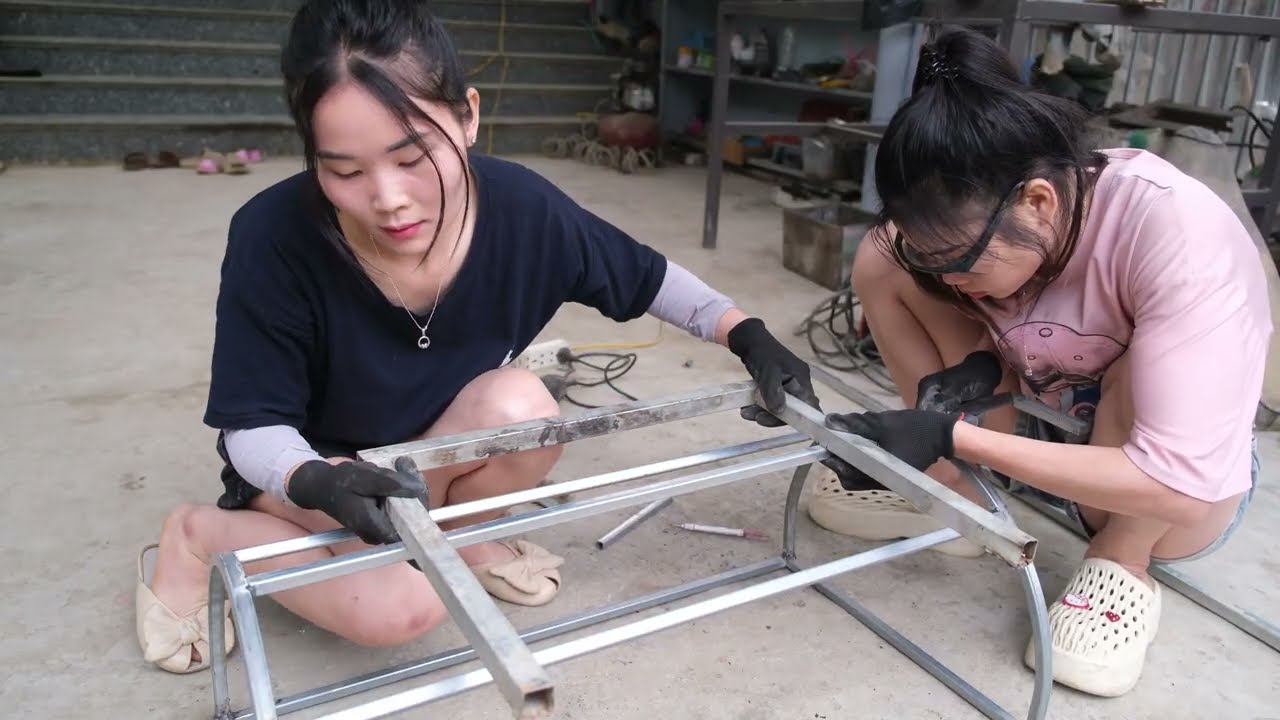 FULLVIDEO: From Simple Materials, Two Girls Built Something Unbelievabl #restoration #repairing #diy