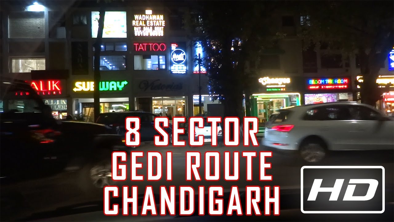 8 | SECTOR GEDI ROUTE |  ONE OF THE  BEST ROUTE IN CHANDIGARH |  PORSCHE | AREAS |