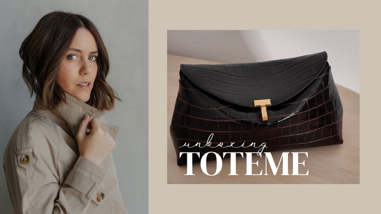 UNBOXING: The Toteme T-Lock clutch bag and honest review | The perfect bag for fall