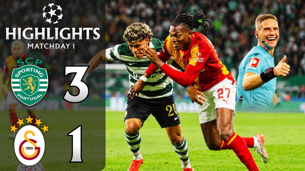 Sporting CP vs. Galatasaray | All Goals & Highlights | UCL 2026/27 Matchday 1