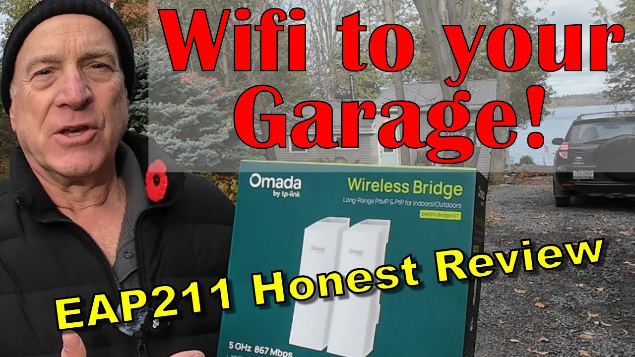 Как расширить Wi-Fi в гараже! Беспроводной мост Omada EAP211... руководство по настройке, тест по...