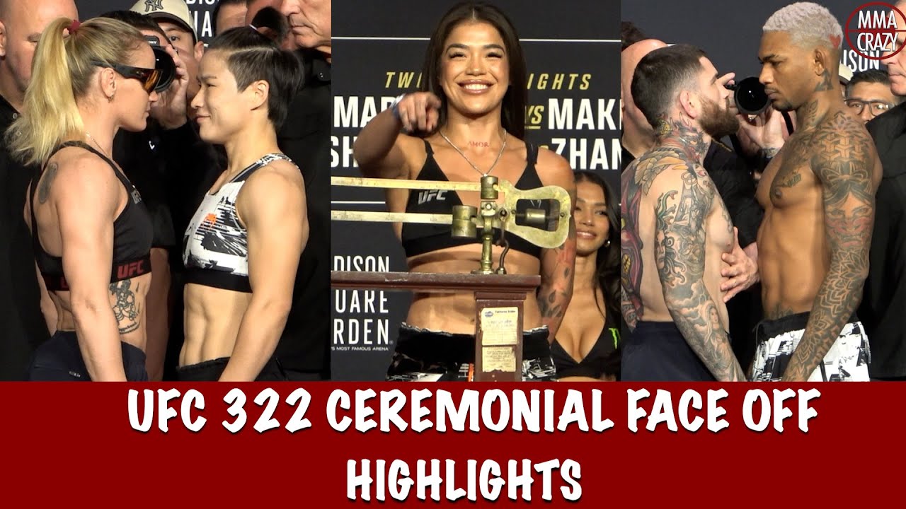 UFC 322: Ceremonial FINAL Face off Highlights