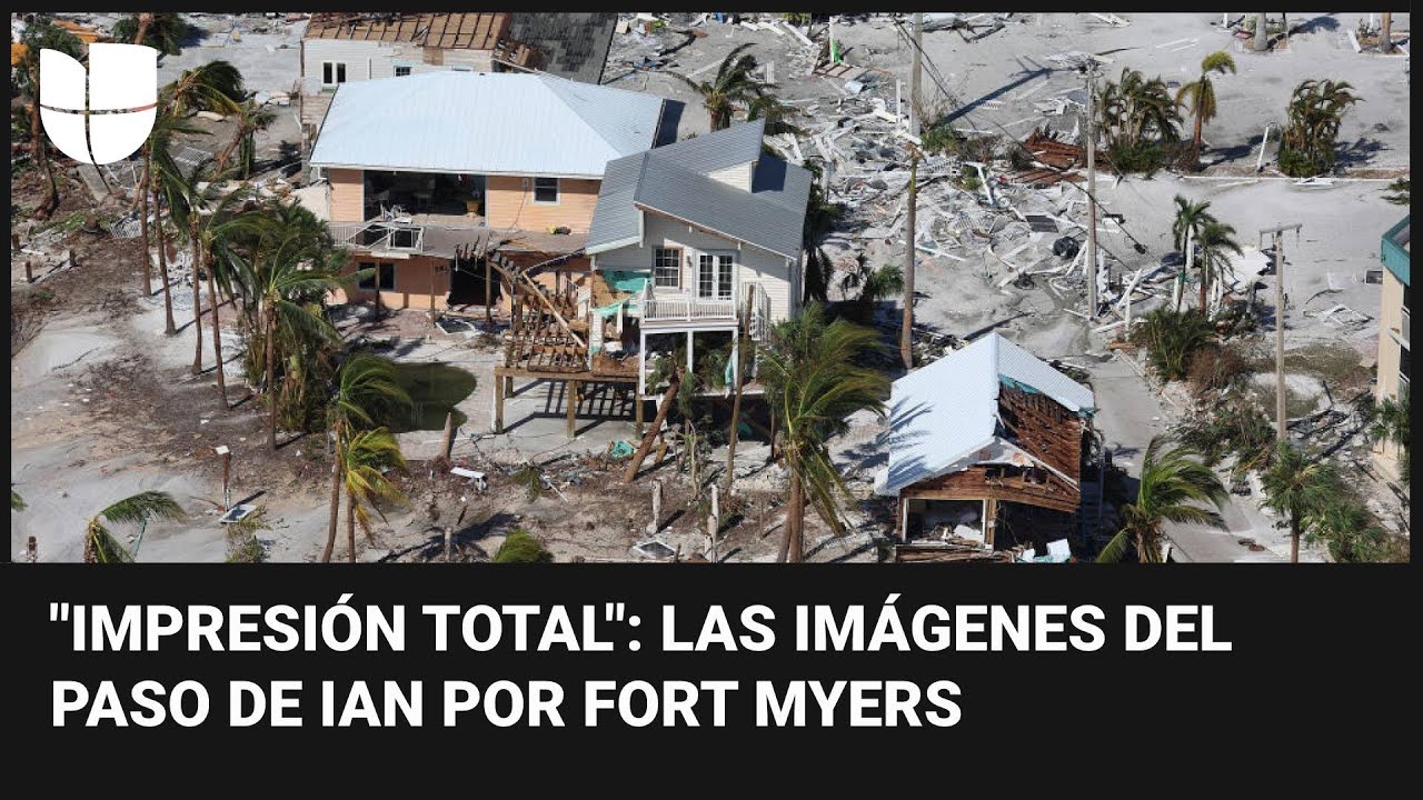 Gran parte de Fort Myers Beach está reducida a escombros tras el paso del huracán Ian
