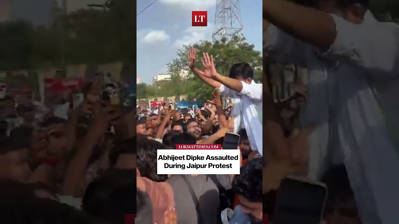 Abhijeet Deepke Slapped In Jaipur, Student Protest Turns Chaotic!