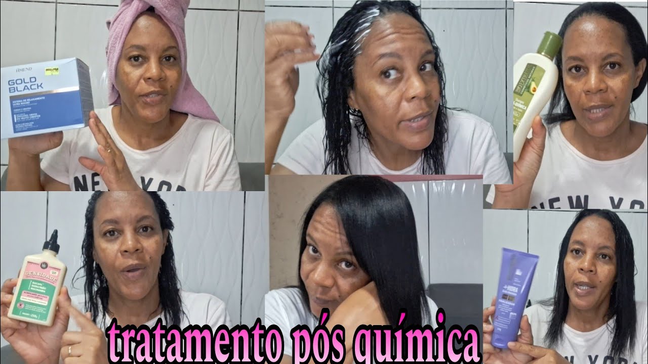 ROTINA CAPILAR- PÓS RETOQUE DE RAIZ COM A GUANIDINA DA AMEND GOLD BLACK
