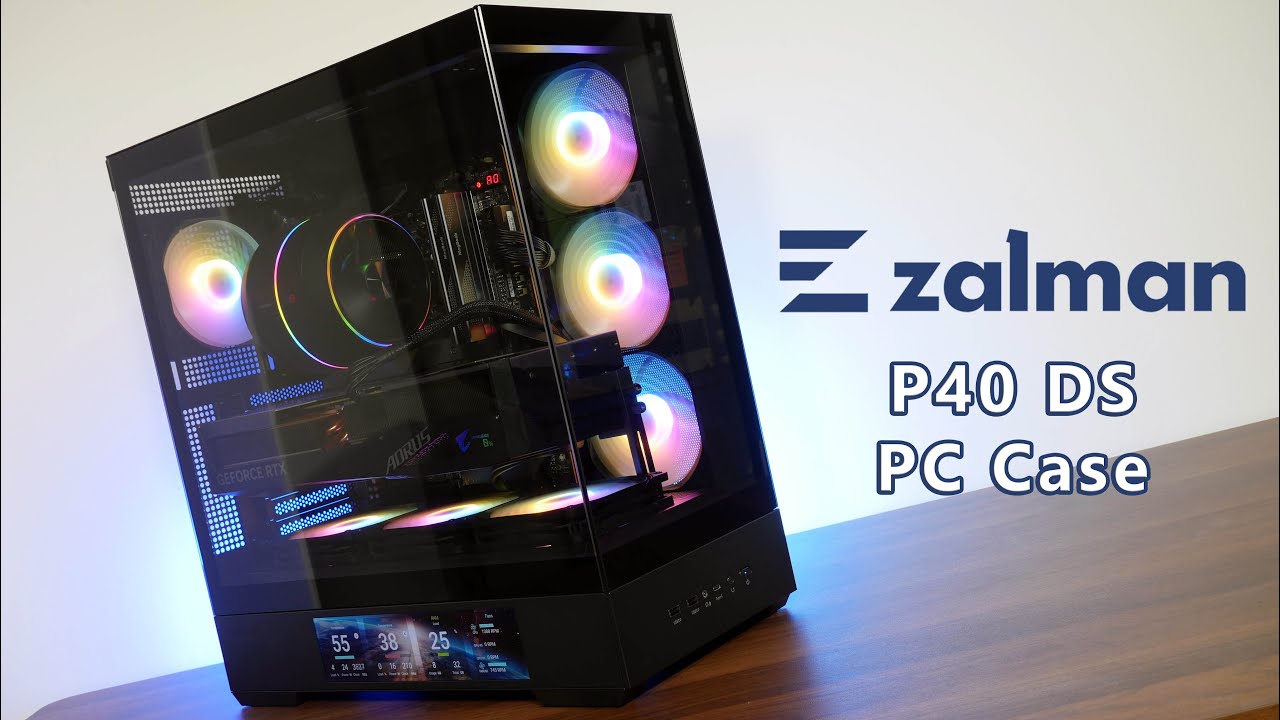 Этот корпус Zalman Mid-Tower ATX оснащен встроенным 9,1-дюймовым ЖК-дисплеем! Распаковка и обзор ...