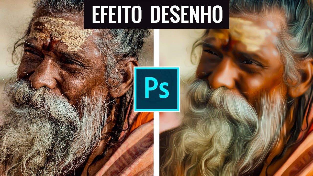 Efeito desenho no photoshop