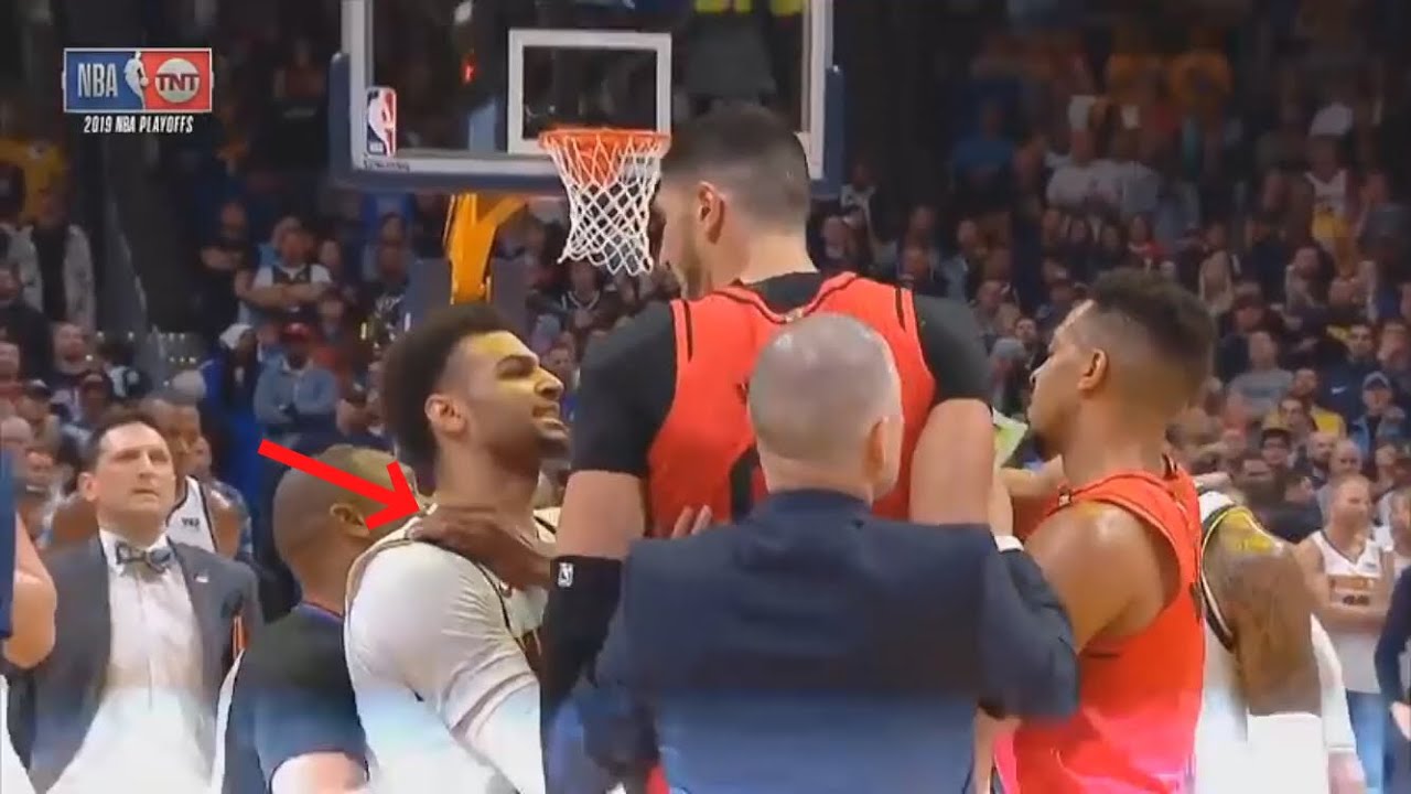 HUGE fight after Enes Kanter gets pushed and a brawl break out!