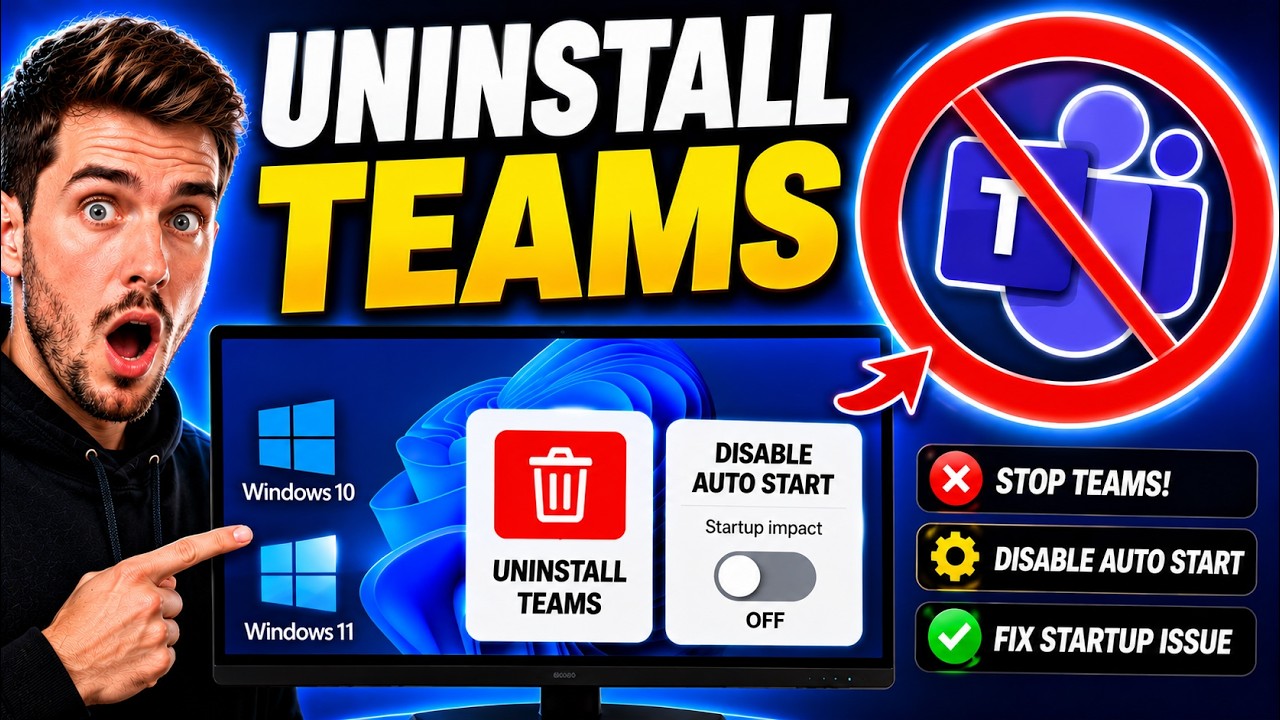 Stop Microsoft Teams Auto-Startup & Uninstall (Windows 10/11)