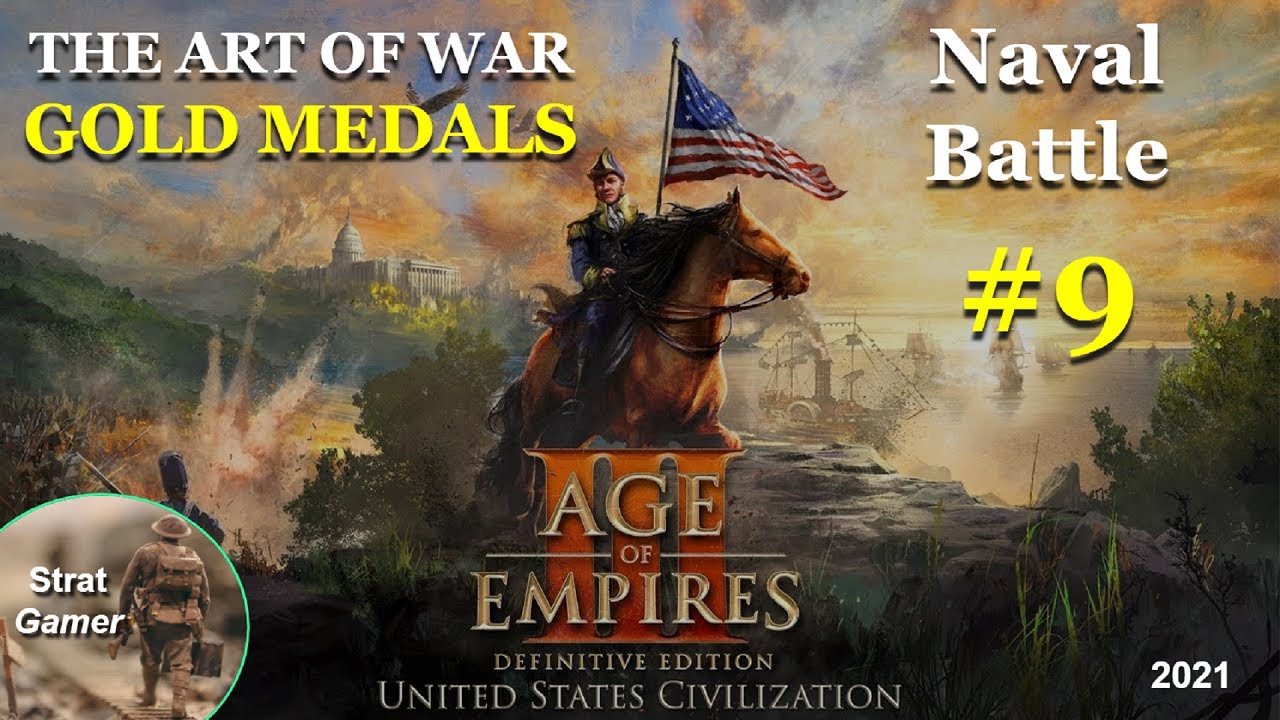 Naval Battle [AOE3 DE]  - ART OF WAR Mission #9 - GOLD MEDAL 💰