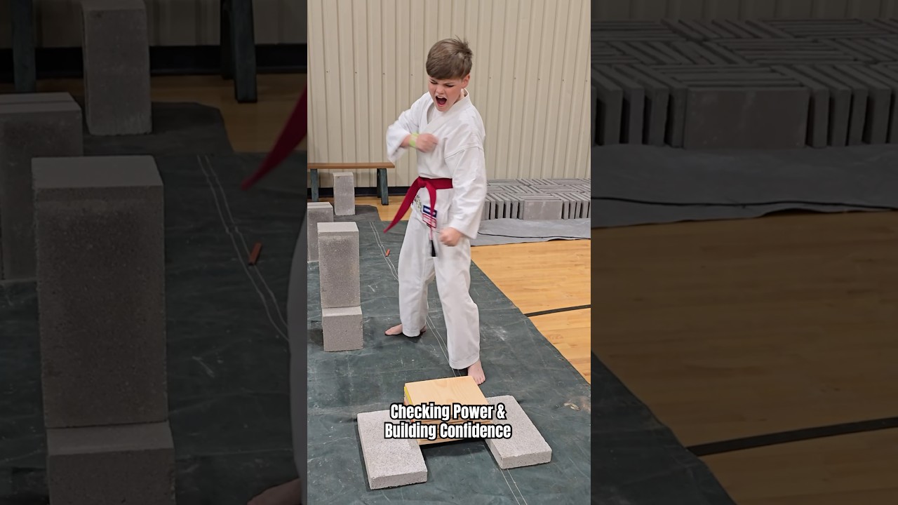Checking Power & Building Confidence | Kids Heel Stomp Board Breaking Challenge 