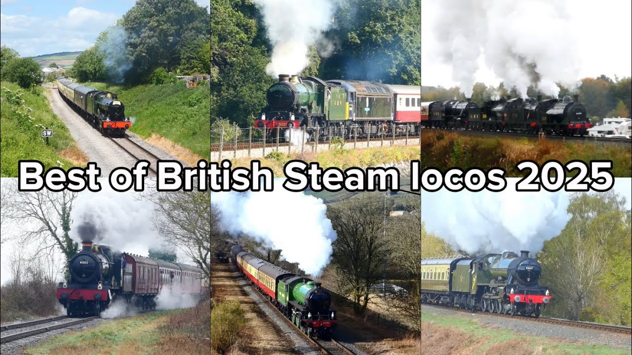 Rail 200: The Best of British Steam Locomotives 2025 - Featuring 30 different steam locos. 