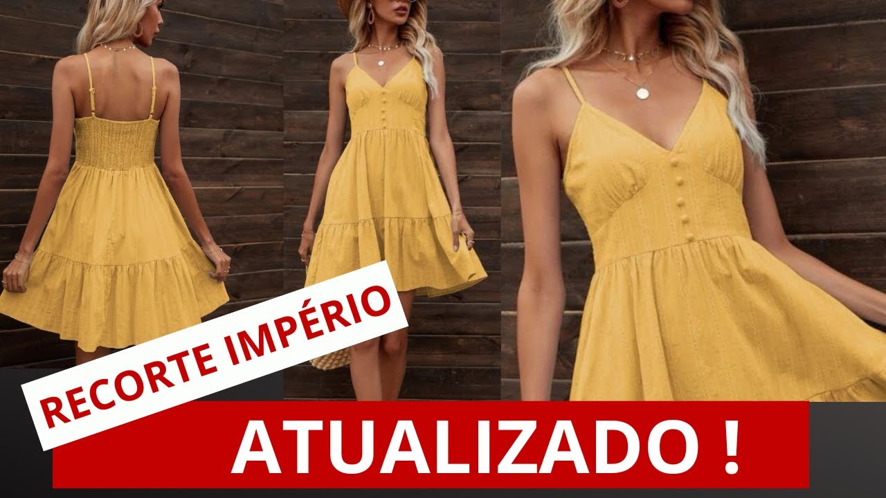 Vestido RECORTE IMPÉRIO - Modelagem Passo a Passo Atualizada | Gisele maués