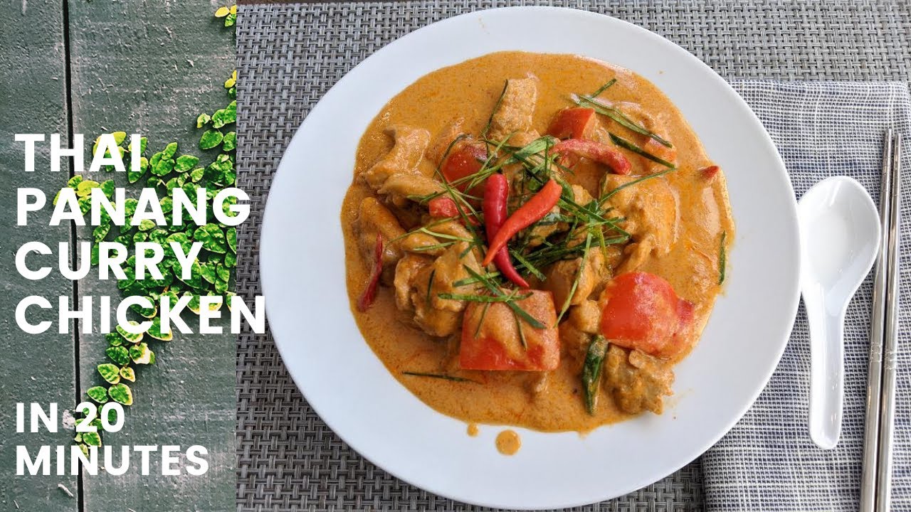 Thai Panang curry with chicken